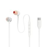 SLUŠALKE JBL T310C USB-C BELA