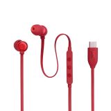 SLUŠALKE JBL T310C USB-C RDEČA