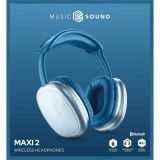 SLUŠALKE MUSIC SOUND BT MAXI2 MODRE BLUETOOTH