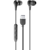 SLUŠALKE MUSIC SOUND COLOR IN-EAR Z MIKROFONOM ČRNE