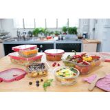 POSODA ZA SHRANJEVANJE CURVER 0.7 L SMART GLASS PRAVOKOTNA