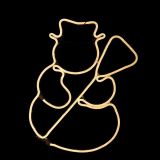 LUČKE MQ SNEŽAK 50X40 CM NEO LED TOPLO BELA