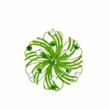 OKRASEK ZA JELKO GLOSSTYLE SNEŽINKA FI 11 CM ZELENA SORTIRANO