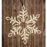 LUČKE MQ SNEŽINKA LED TOPLO BELE BARVE FI 67 CM