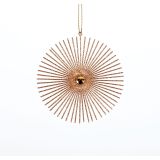 OKRASEK ZA JELKO GLOSSTYLE SNEŽINKA ZLATA Z DIAMANTO M FI 10 CM