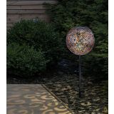 SOLARNA VRTNA SVETILKA GLOBO BUNKA LED KOVINSKA RETRO 0.06W 3V, 3000K