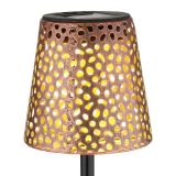 SOLARNA VRTNA SVETILKA GLOBO NABODALO S SENČNIKOM LED 0.06W IP44 3000K 12X70 CM