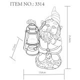 SOLARNA VRTNA SVETILKA GLOBO PALČEK LED PLASTIKA 0.06W 3V, 2700K