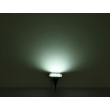 SOLARNA VRTNA SVETILKA GLOBO TALNA KVADRATNA LED ČRNA 0.1W 3V, BELA INOX 4X