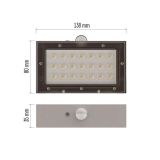 SOLARNA VRTNA SVETILKA LED SOLAR LUMINAIRE PRO BRICK 350LM IP65 NW BELA