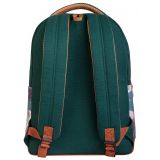 ŠOLSKI NAHRBTNIK TARGET CANVAS FLORAL GREEN 26777
