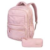 ŠOLSKI NAHRBTNIK TARGET S PERESNICO SET GLAMMER ANTIQUE PINK 28710