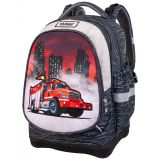 ŠOLSKI NAHRBTNIK TARGET SUPERLIGHT 2 FACE PETIT FIRETRUCK/POLICE 27144