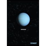 ŠOLSKI ZVEZEK STREET PLANETS A4 ČRTAN Z ROBOM, 54 LISTOV, SORT