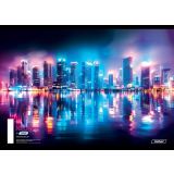 ŠOLSKI ZVEZEK TARGET A4 BREZČRTNI CITY NEON 28932 52L