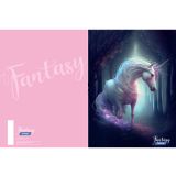 ŠOLSKI ZVEZEK TARGET A4 ČRTAST Z ROBOM FANTASY 27018