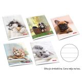 ŠOLSKI ZVEZEK TARGET A5 ČRTAST ANIMAL BABY 26058