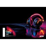 ŠOLSKI ZVEZEK TARGET A5 ČRTE NEON VIBES 28177