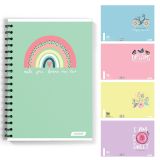 ŠOLSKI ZVEZEK TARGET SPIRALNI A4 KARO PASTEL 27460