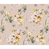 PRT NA ROLI NESE ŠOPKI CVETJA RUMENO, BELO ŠIRINA 140 CM