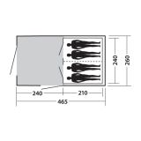 ŠOTOR EASY CAMP GALAXY 400, ORANŽEN