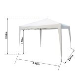 PAVILJON NATERIAL EORI II 295X295 BEL ZLOŽLJIV