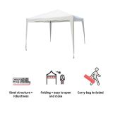 PAVILJON NATERIAL EORI II 295X295 BEL ZLOŽLJIV