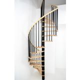 STOPNICE MINKA SPIRAL DECOR FI 120 ČRNA/BUKEV