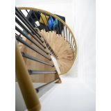 STOPNICE MINKA SPIRAL DECOR FI 120 ČRNA/BUKEV