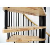 STOPNICE MINKA SPIRAL DECOR FI 120 ČRNA/BUKEV