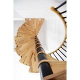 STOPNICE MINKA SPIRAL DECOR FI 120 ČRNA/BUKEV