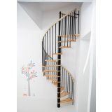 STOPNICE MINKA SPIRAL DECOR FI 140 ČRNA/BUKEV