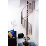 STOPNICE MINKA SPIRAL DECOR FI 140 ČRNA/BUKEV