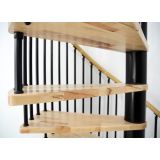 STOPNICE MINKA SPIRAL DECOR FI 160 ČRNA/BUKEV