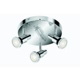 DEKORATIVNI LED REFLEKTOR SPOT CHROME 3X4W GU10 WW IP44