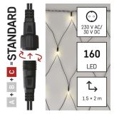 STANDARD LED POVEZOVALNA BOŽIČNA VERIGA ' MREŽA, 1,5X2 M, ZUN., TOPLA BELA