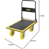 STANLEY VOZIČEK ZLOŽLJIV ALU 350KG VEČJA KOLESA FXWT-704