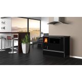 ŠTEDILNIK NA DRVA ALFA PLAM DOMINANT 90 H, ANTRACIT DESNI