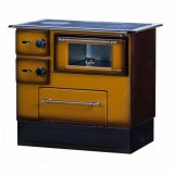 ŠTEDILNIK NA TRDA GORIVA ALFA PLAM REGULAR 46 DELUX, RJAVA LEVI