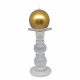 SVEČNIK MULLER STEKLEN PILLAR PREMER 9 MM, VIŠINA 12.5 CM