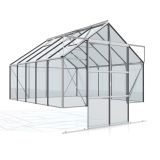 STEKLEN RASTLINJAK VITAVIA CASSANDRA 8300, ESG 3 MM ČRNA, ANODIZIRAN ALUMINIJ
