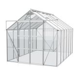 STEKLEN RASTLINJAK VITAVIA URAN 9900 ESG 3 MM ALUMINIJ 246X257X383