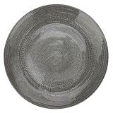 SERVIRNI KROŽNIK EH STEKLEN, SIV, FI 32 CM