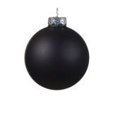 STEKLENA BUNKA DECORIS ČRNA FI 8 CM 16/1 SIJOČA/,MAT SORTIRANO