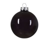 STEKLENA BUNKA DECORIS ČRNA FI 8 CM 16/1 SIJOČA/,MAT SORTIRANO