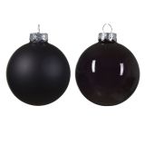 STEKLENA BUNKA DECORIS ČRNE BARVE 20/1 FI 6 CM