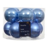 STEKLENA BUNKA DECORIS FI 6 CM, SKY MODRA, 10/1 SIJOČA/MAT