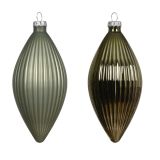 STEKLENA BUNKA DECORIS FI 6X13 CM, ROŽMARIN ZELE VZOREC, 3/1