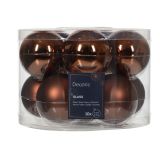 STEKLENA BUNKA DECORIS KAVA FI 6 CM 10/1 SIJOČA/MAT SORTIRANO
