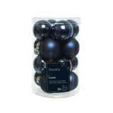STEKLENA BUNKA DECORIS MODRE MAT/SIJOČE 16/1 FI 3.5 CM